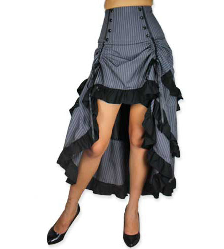 Lorena Ruffled Skirt - Gray