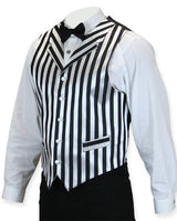 Ragtime Vest - Black/White Stripe