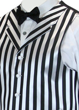Ragtime Vest - Black/White Stripe
