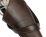 Western Holster - Standard Barrel - RH Cross Draw - Plain Brown