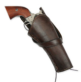 Western Holster - Standard Barrel - RH Cross Draw - Plain Brown
