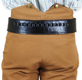 (.44/.45 cal) High-Rider Western Cartridge Belt - Plain Black Leather