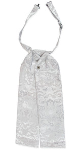Satin Puff Tie - Silver Peak
