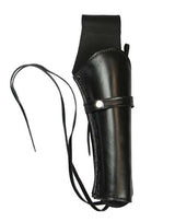Western Holster - Long Barrel - RH Draw - Plain Black