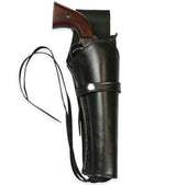 Western Holster - Long Barrel - RH Draw - Plain Black