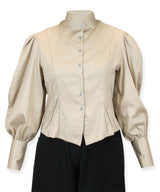 Bella Cotton Blouse - Khaki