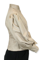 Bella Cotton Blouse - Khaki
