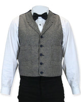 Marshall Wool Vest - Tan/Navy