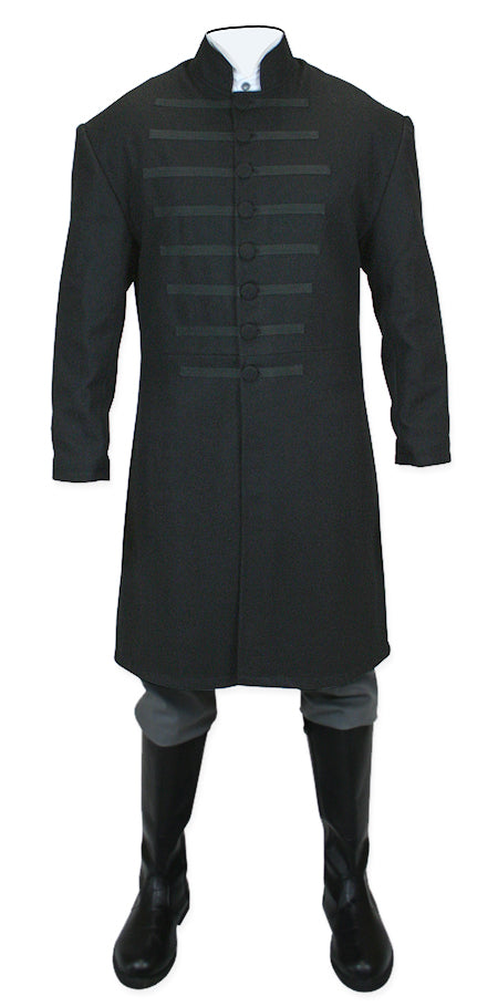 Field Marshal Wool Coat - Black