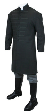 Field Marshal Wool Coat - Black