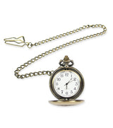 Filigree Mini Pocket Watch - Antique Brass