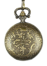 Filigree Mini Pocket Watch - Antique Brass