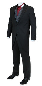 Two-Piece Cutaway Suit - Black