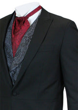 Two-Piece Cutaway Suit - Black