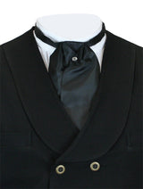 Black Satin Puff Tie