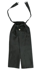 Black Satin Puff Tie