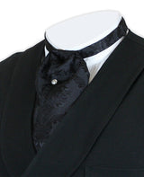 Satin Puff Tie - Black Farnsworth
