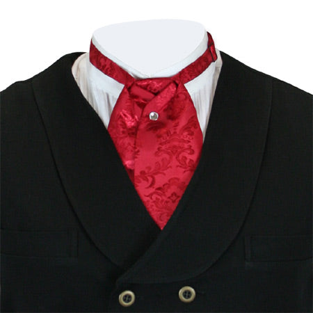 Satin Puff Tie - Red Duncan