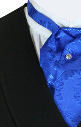 Satin Puff Tie - Blue Tahoe