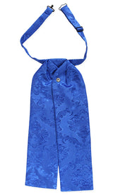 Satin Puff Tie - Blue Tahoe
