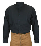 Morgan Pleated Dress Shirt - Black