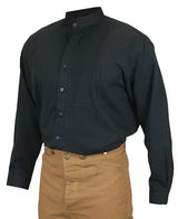 Morgan Pleated Dress Shirt - Black