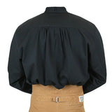 Morgan Pleated Dress Shirt - Black