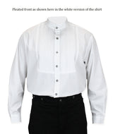 Morgan Pleated Dress Shirt - Blue