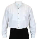 Morgan Pleated Dress Shirt - White