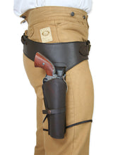 (.44/.45 cal) Western Gun Belt and Holster - RH Draw - Oiled Brown Leather