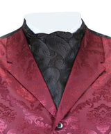 Paisley Ascot - Dark Brown Swirl