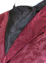 Paisley Ascot - Dark Brown Swirl