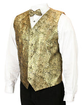 Showman Vest and 2 Ties Set - Gold