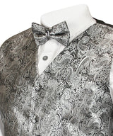 Showman Vest and 2 Ties Set - Silver
