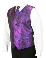 Showman Vest and 2 Ties Set - Purple