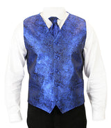 Showman Vest and 2 Ties Set - Royal