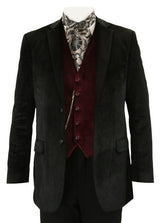 Maxwell Velvet Smoking Jacket - Black