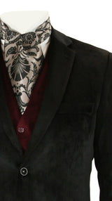 Maxwell Velvet Smoking Jacket - Black