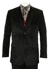 Maxwell Velvet Smoking Jacket - Black