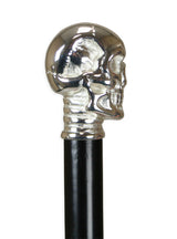 Skull Cane - Silver Tone