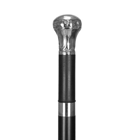 Brandy Flask Cane - Silver