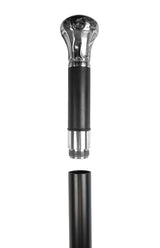 Brandy Flask Cane - Silver