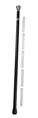 Brandy Flask Cane - Silver