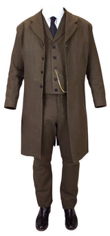 Sable Brushed Cotton Frock Coat