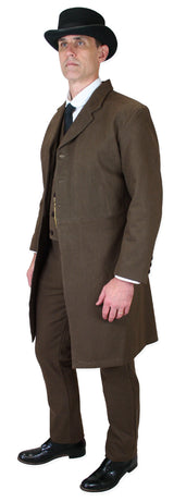 Sable Brushed Cotton Frock Coat