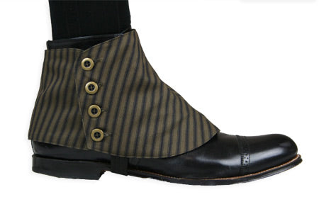 Premium Mens Button Spats - Ferndale Stripe