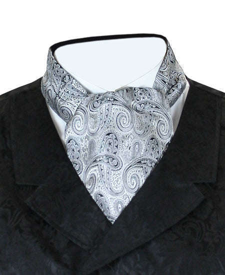 Coventry Paisley Ascot - Silver/Black