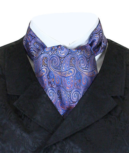 Coventry Paisley Ascot - Blue/Rust