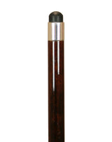 Faux Ivory Walking Stick - Silver Tone
