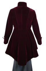 Velvet Tailcoat - Burgundy